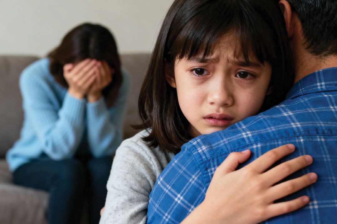 Understanding parental alienation — a frightened child clinging to a parent